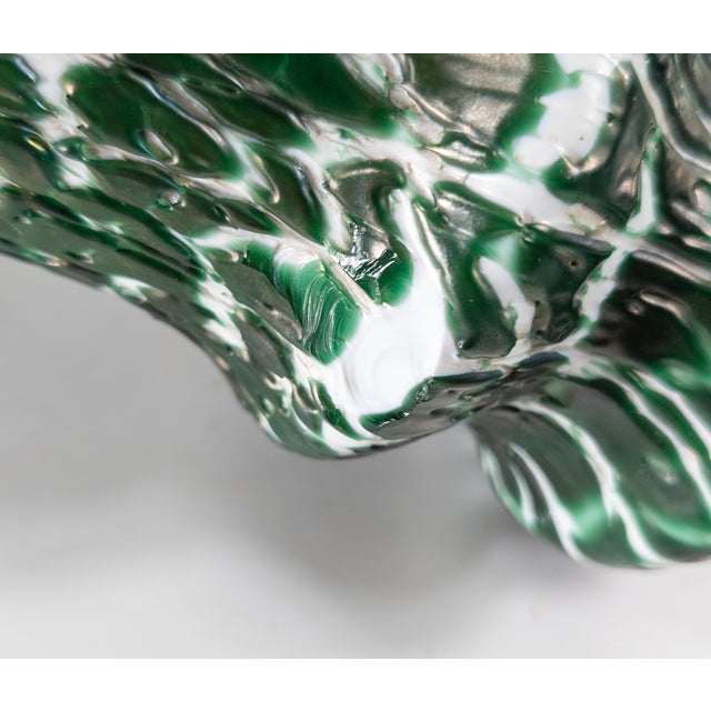 19th Century Bohemian Unusual Art Glass Lamp Base For Sale - Image 12 of 13