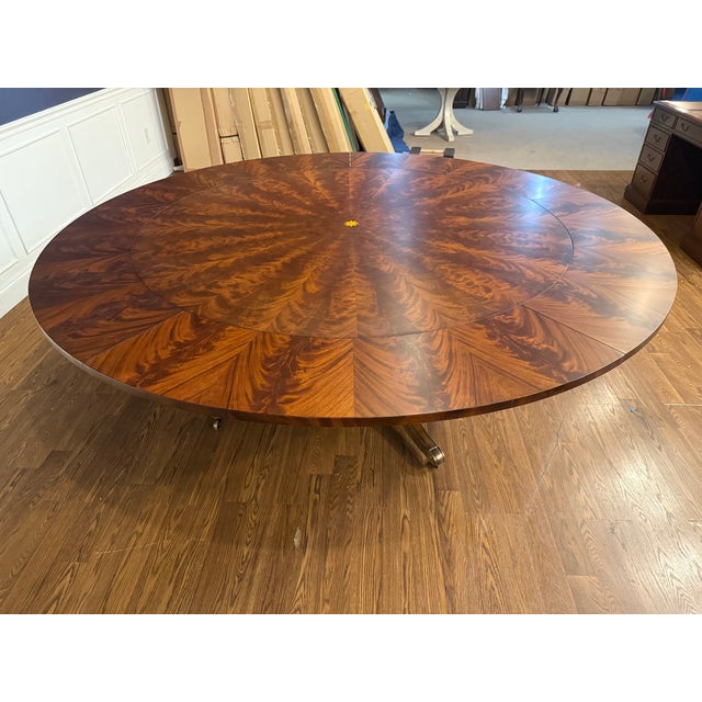 Maitland - Smith Large 88” Diameter Mahogany Dining Table by Maitland-Smith For Sale - Image 4 of 18