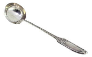 Silver Soup Ladle with Reliefs and Friezes