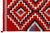 Red Modern Navajo Style Wool Rug – Crimson & Violet Graphic Diamond Motif 9x12 For Sale - Image 8 of 12