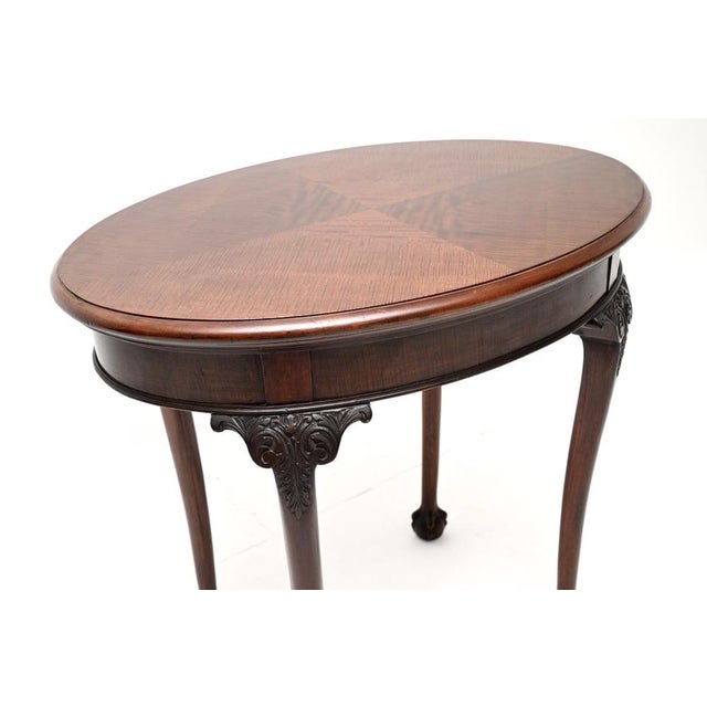 Wood Antique Edwardian Satinwood Occasional Card Table, 1900s For Sale - Image 7 of 10