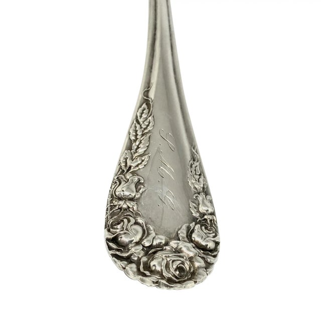 Victorian R. Wallace & Sons Sterling Floral Punch Ladle Chairish