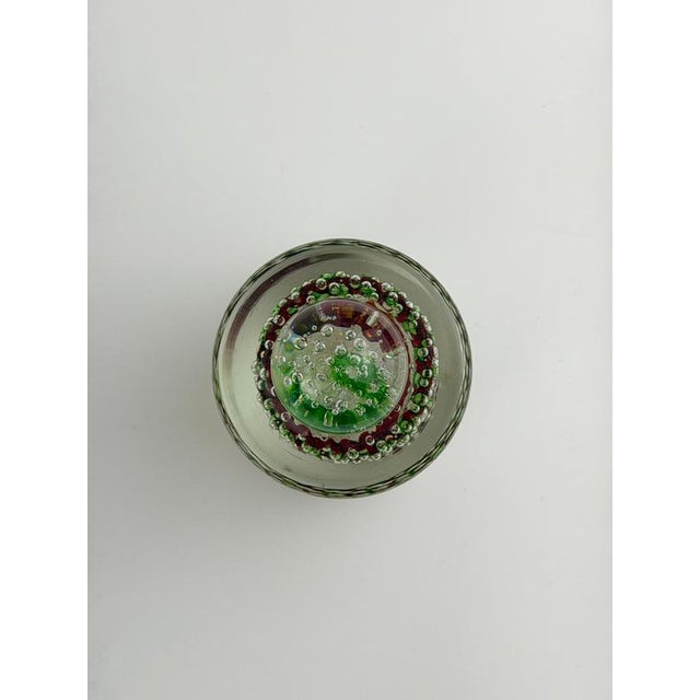 Gold Bullicante and Silver Murano Glass Paperweight from Fratelli Toso, 1960s For Sale - Image 8 of 10