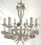 Vintage Tole 6-Light Chandelier With Rose Details For Sale - Image 17 of 18