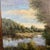 1980s 1980s European School Oil on Canvas Signed Framed Landscape Painting Impressionist Style For Sale - Image 5 of 12