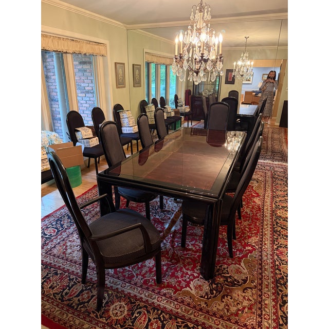Hendredon Three Scenes 12-Piece Dining Room Set For Sale - Image 15 of 17