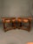 Wood Pair of American Country English Pine Side Tables With Walnut Finish, Circa 1920s For Sale - Image 7 of 18