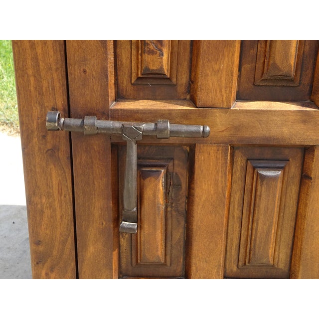 Brown Oak Jam Cupboard, 1950s For Sale - Image 8 of 18