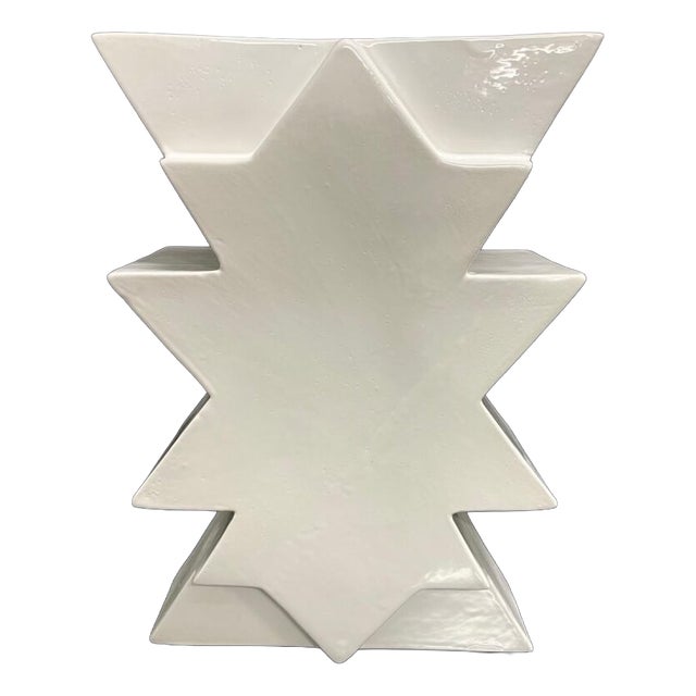 Sculptural Ilios Vase in Ceramic by Florio Paccagnella Milano, 1990s For Sale