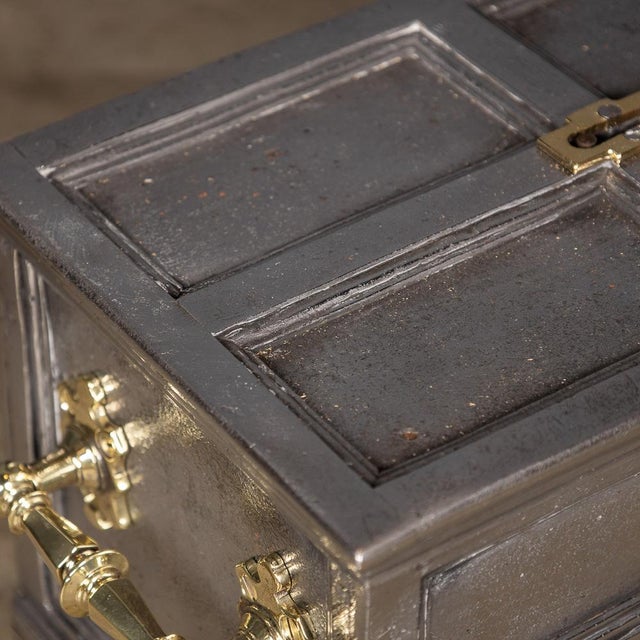 Antique Victorian Bound Strong Box in Cast Iron, 1850 For Sale - Image 17 of 18