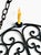 Antique Gothic Hand-Forged Wrought Iron Corona Four Light Chandelier For Sale - Image 4 of 12