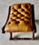 Cora 1920 English Mahogany Chesterfield Leather Stool For Sale - Image 9 of 11