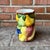 Vintage Italian majolica vase featuring 3D relief fruit - grapes, orange, lemon, banana and pear to name a few. Full of...