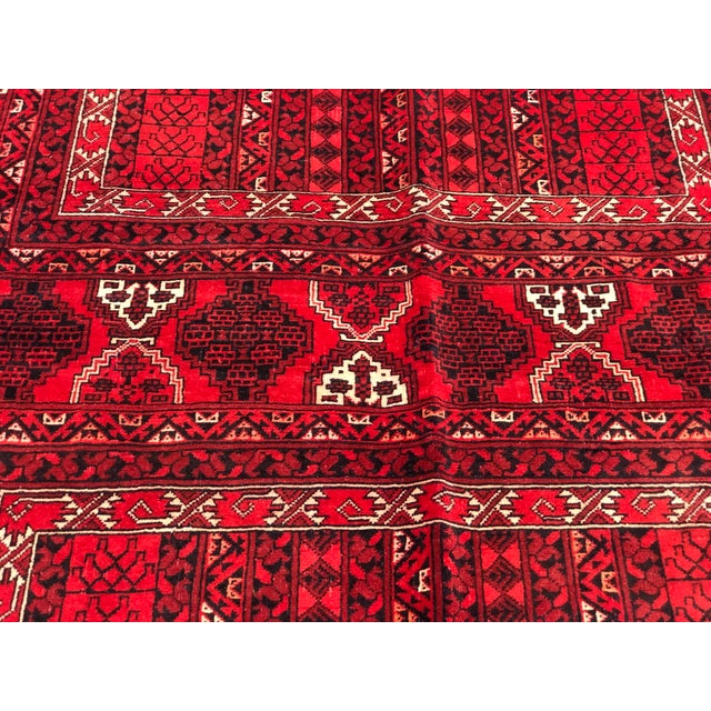 Old Turkmen Boho Chic Hatchlu Parda Rug 5'5 X 6'9 For Sale - Image 4 of 6