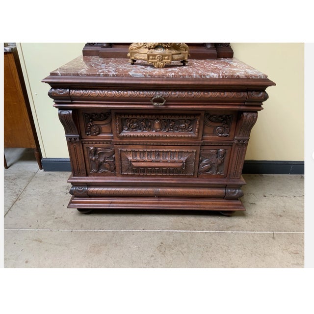 Brown Antique Historicist Commode, 1880 For Sale - Image 8 of 13