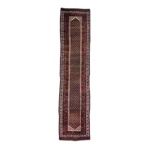 Antique Persian North West Boteh Design Handmade Runner Rug