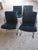 Chairs in Steel and Black Leather, 1970s, Set of 4 For Sale - Image 11 of 11