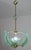 Stunning Murano chandelier extremely rare for its unique green acquamarine color. The chandelier is certainly attributed...