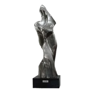 "La Femme" Polished Aluminum Bronze Sculpture by Seymour Meyer