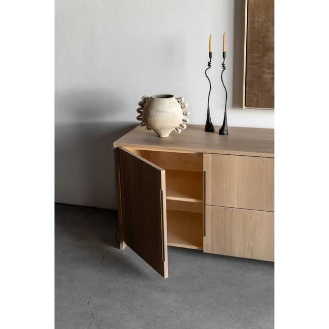 Croft House Milo Solid Oak Sideboard For Sale In New York - Image 6 of 8