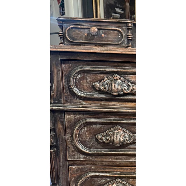 Traditional Authentic 19th-Century Renaissance Revival "Glove Box" Chest – Hand-Carved Details For Sale - Image 3 of 12