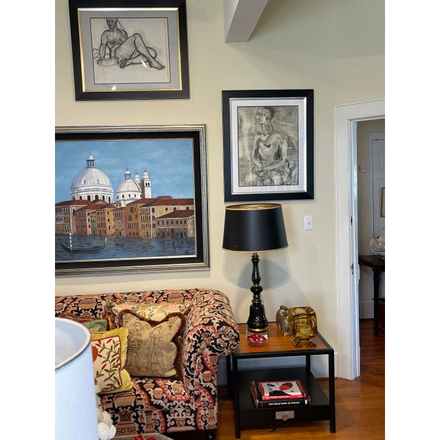 Mid Century Cubist Figurative Drawing by Carol Crain For Sale In San Diego - Image 6 of 8