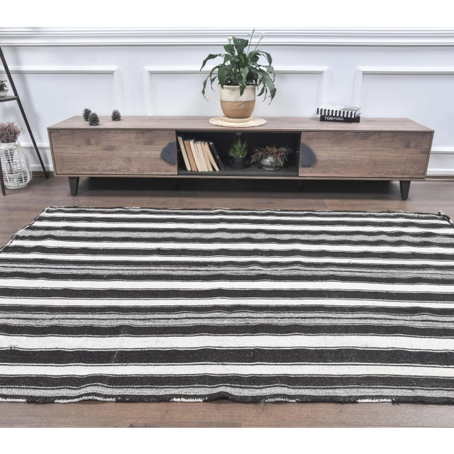 Vintage Turkish Hand-Knotted Rug is a semi-Vintage rug. '70s Eastern region of Turkey's unique rug is perfectly hand-...