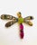 Gemstone Bochic “Orient” Vintage Multi Color Sapphire Sapphire & Ruby Brooch Set In 18K For Sale - Image 7 of 10