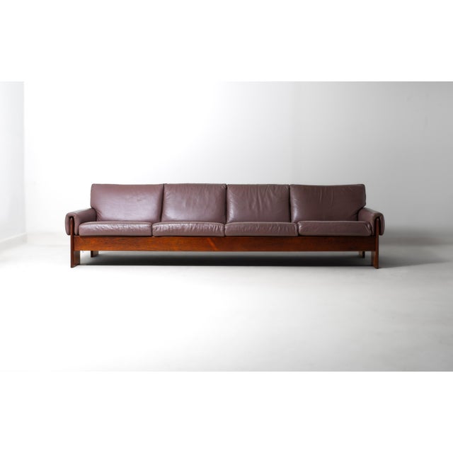 Animal Skin Vintage Loft Sofa in Leather, Italy, 1970s For Sale - Image 7 of 18