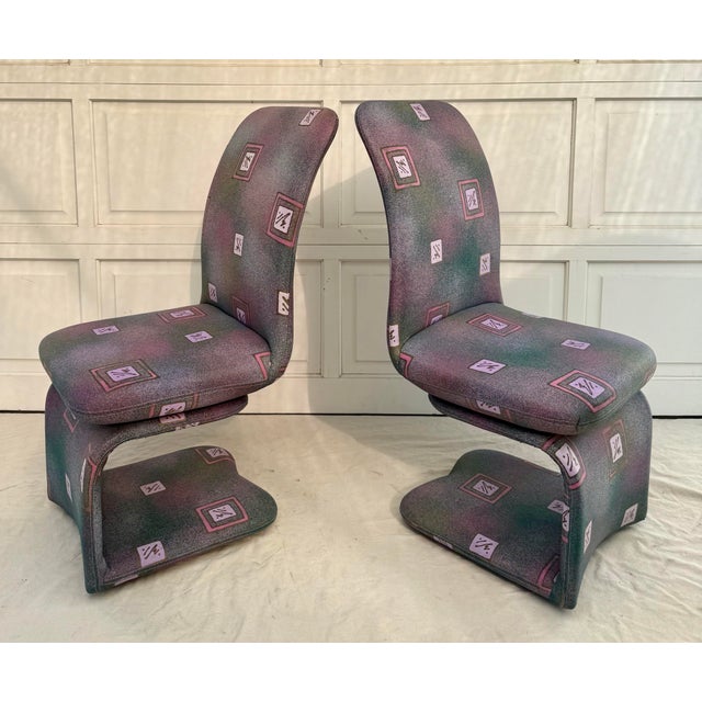 1980's Carson’s Cantilever Sculptural Swivel Lounge Chair, Attributed to Milo Baughman - Sold Individually For Sale - Image 11 of 16