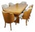 Art Deco Six Seater Dining Suite, 1930s, Set of 7 For Sale