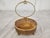 Home Inspirations is pleased to offer this vintage glass topped 24 k gold plated vanity box for your toiletries.