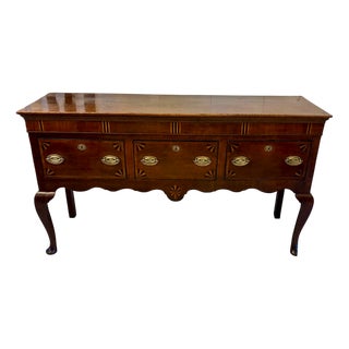 Antique George III Dresser in Oak and Mahogany, 1780 For Sale