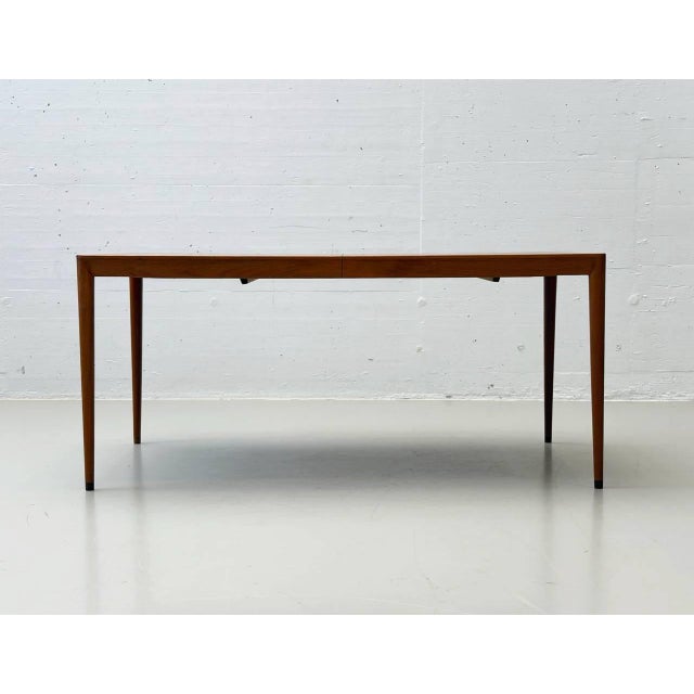 Danish Teak Dining Table by Erik Riisager Hansen for Haslev Møbelsnedkeri, 1960s For Sale - Image 4 of 16