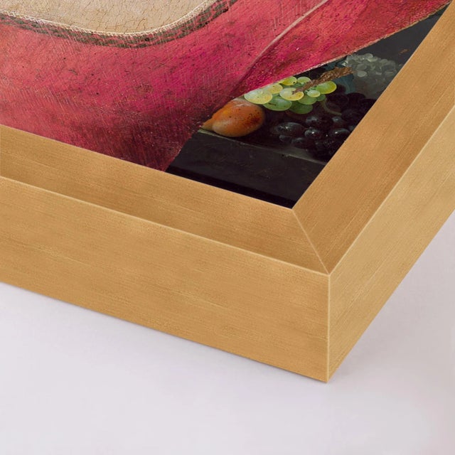 DESCRIPTION: Flower Face 2 by Lara Fowler in Gold Frame, XS Art Print SPECIFICATIONS: Type: Framed Paper. Framed Size...