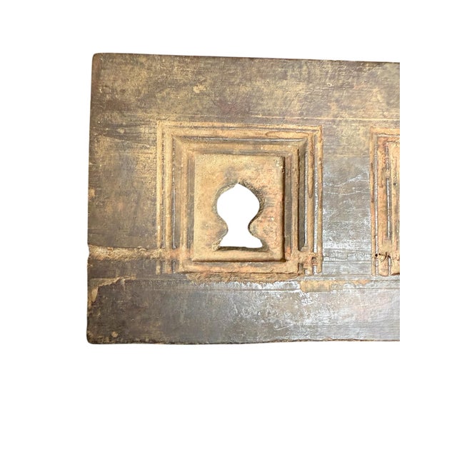 Indian Antique Carved Indian Window Frame For Sale - Image 3 of 3