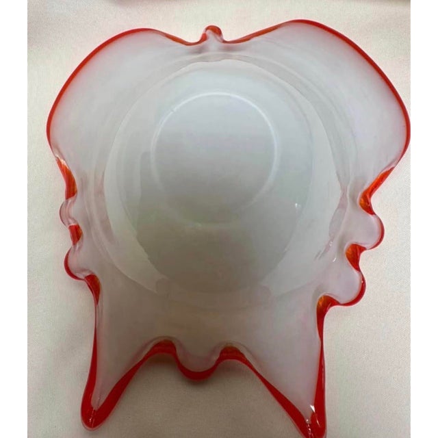 Glass Matched Pair: Vintage Fratelli Toso Murano Splash Bowls – Copper Aventurine – 9” For Sale - Image 7 of 9