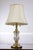 Traditional 1980s Waterford Brass & Crystal 2 Light Desk Lamp For Sale - Image 3 of 17