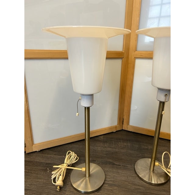 White 1960s Scandinavian Luxus Vittsjo Lamps Uno & Osten Kristiansson - a Pair For Sale - Image 8 of 9
