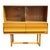 Elegant Mid-Century Modern buffet with china cabinet designed by Paul Laszlo for Brown Saltman. Crafted in warm blonde...