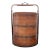 Antique Chinese Woven Bamboo Wedding Basket For Sale