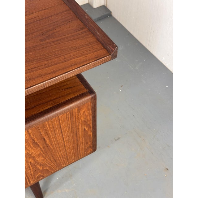 Mid-Century Danish Teak Desk attributed to Louis van Teeffelen for Wébé, 1950s For Sale - Image 10 of 18