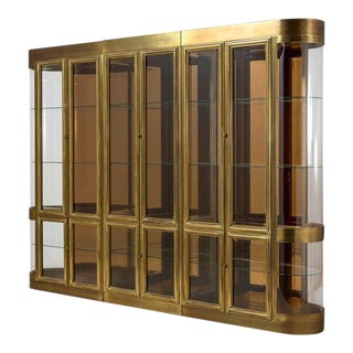 Vintage New Mastercraft China And Display Cabinets Chairish