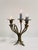Art Deco Floral Brass Candleholder For Sale - Image 9 of 10