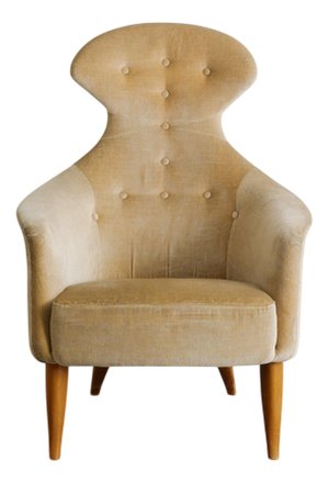 Mid-Century Swedish Sculptural Stora Eva Armchair by Kerstin Hörlin-Holmquist for Nordiska Kompaniet, 1950s