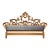 Vintage Italian Rococo Ornate Gold Gilt King Headboard ~ Hollywood Regency For Sale