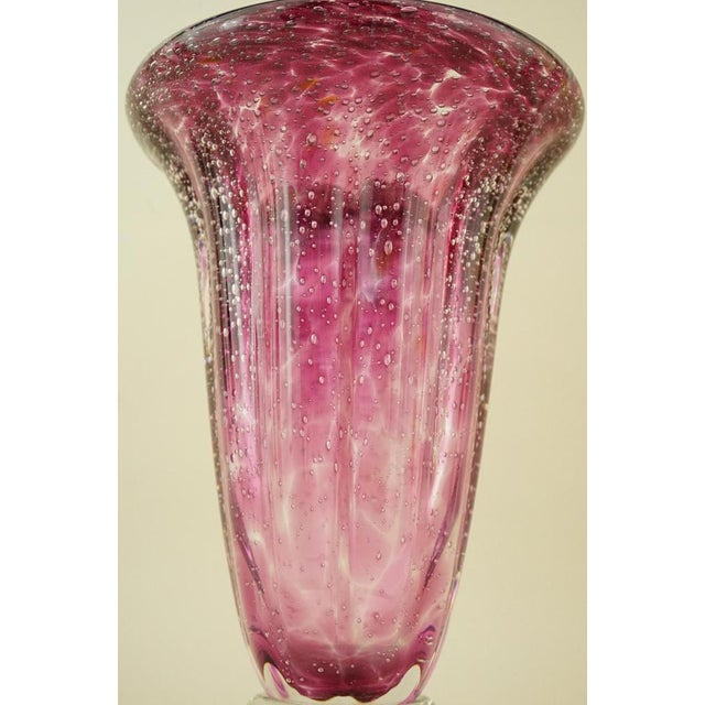 Vintage Murano Submerged Bubble Glass Vase by Ignoto, 1970s For Sale - Image 14 of 18