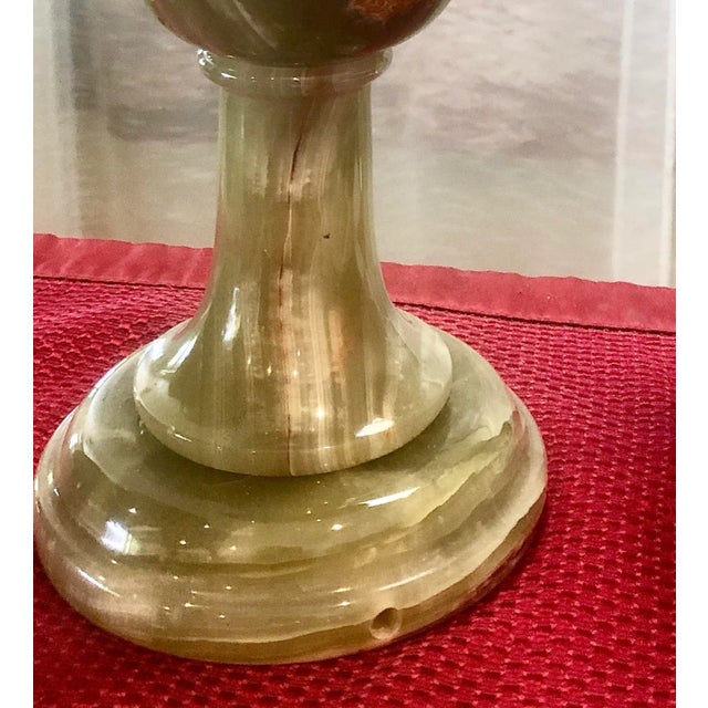 Vintage 1970s Italian Justice Scale in Brass and Onyx For Sale - Image 4 of 11