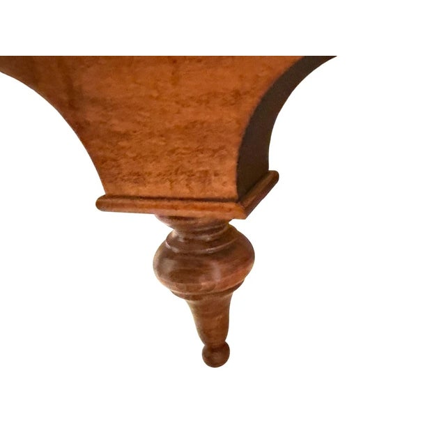 1980s Queen Anne Style Mahogany Wood Lowboy Dressing Table For Sale - Image 11 of 13