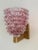 Italian Art Deco Style Brass and Pink Rostrato Murano Glass Wall Sconces, 1990s, Set of 2 For Sale - Image 9 of 13